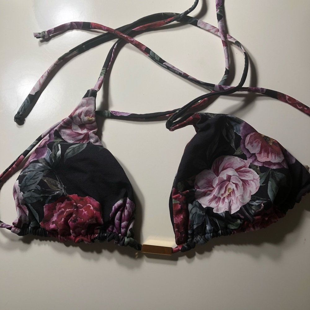 String Bikini top flowered - Picture 2 of 2